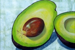 Avocado, 40x50 cm, 2011, acryl op doek